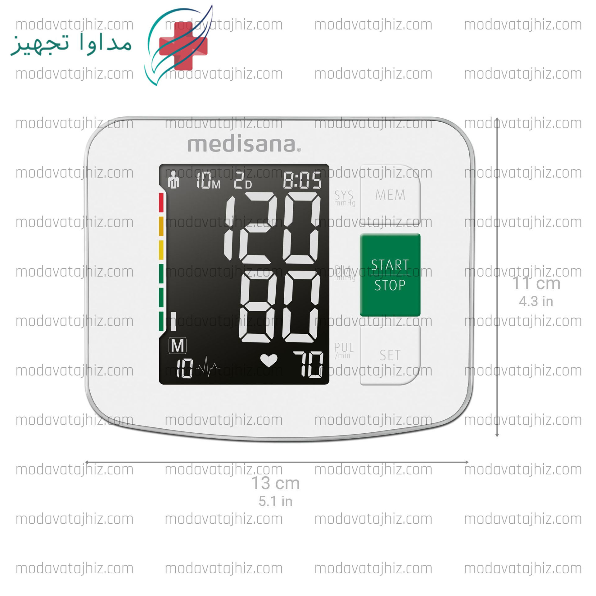 فشار سنج دیجیتال 514-BU  مدیسانا